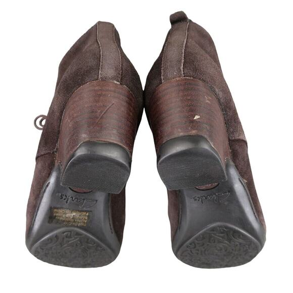 Clarks Shoes Womens 7.5 Bootie Fashion Desert Chukka Leather Lace Up Active Air - Picture 12 of 15